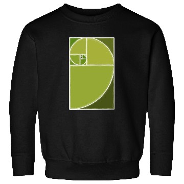 Discover Olive Green Fibonacci Spiral Sweatshirts