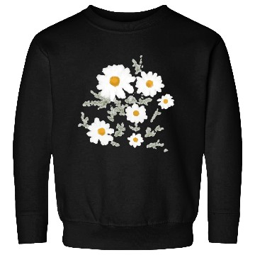 Discover White Daisy Flower Sweatshirts