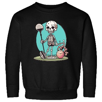 Discover Funny Golf Skull Funny Sport Sweatshirts