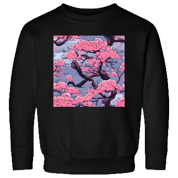 Discover Anime Euphoria: Fantasy Cherry Blossom Dreamscape Sweatshirts