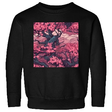 Discover Anime Euphoria: Fantasy Cherry Blossom Dreamscape Sweatshirts