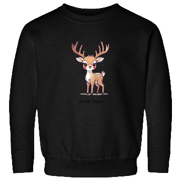 Discover Cute Oh My Deer Design Sweatshirts
