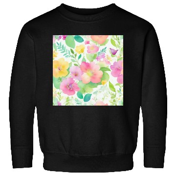 Discover watercolor wildflower pattern Sweatshirts