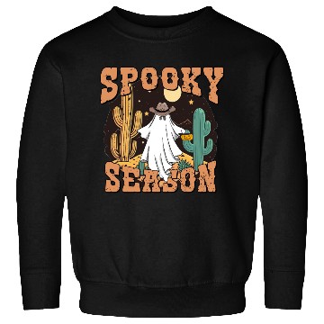 Discover Spooky Season Western Ghost Halloween Sweatshirts