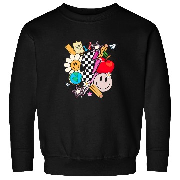 Discover Retro Teacher Life 2023 Back To School Sweatshirts