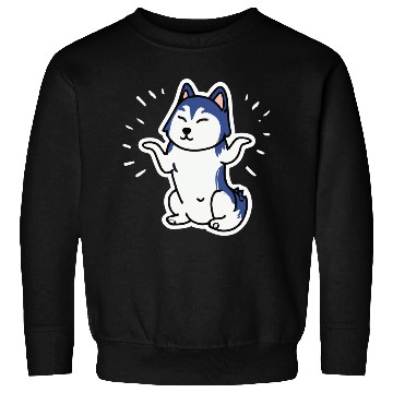 Discover Yoga Husky Dog Lover Malamute Sweatshirts