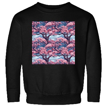 Discover Anime Euphoria: Fantasy Cherry Blossom Dreamscape Sweatshirts