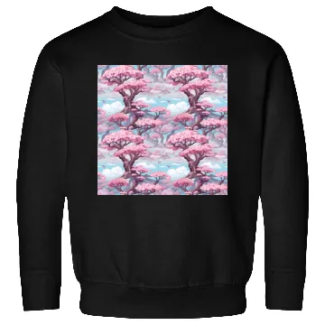 Discover Anime Euphoria: Fantasy Cherry Blossom Dreamscape Sweatshirts