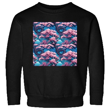 Discover Anime Euphoria: Fantasy Cherry Blossom Dreamscape Sweatshirts