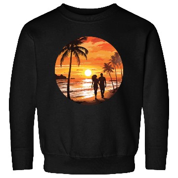 Discover Beach romantic couple Sweatshirts
