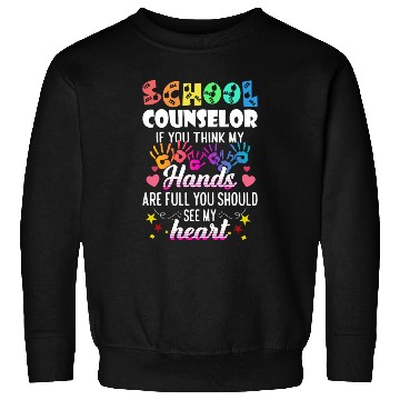 Discover School Counselor Heart Teacher Appreciation Sweatshirts