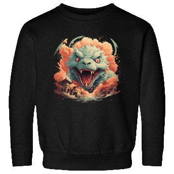 Discover Kaiju: Cityscape Destructor Sweatshirts