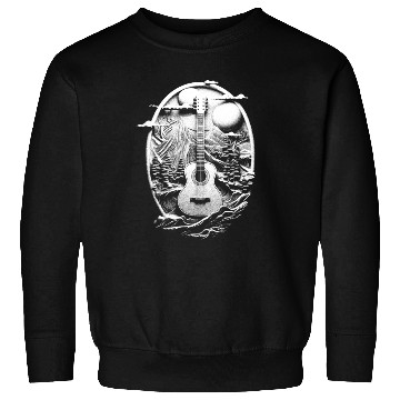 Discover Acoustic guitar landscape instrument gift Sweatshirts
