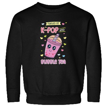 Discover Kpop And Bubble Tea Korean Music Tapioca Boba Sweatshirts