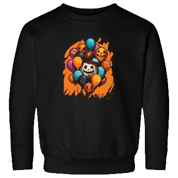 Discover Balloon Halloween Trick Or Treat Spooky Boo Ghost Sweatshirts
