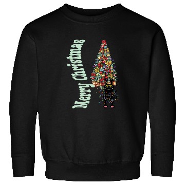 Discover Cat Tangled In the Christmas Tree Lights Sweatshirts