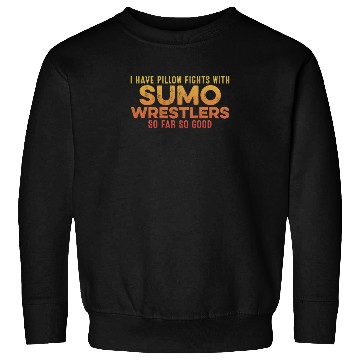 Discover I Have Pillow Fights With Sumo Wrestlers Positive Sweatshirts