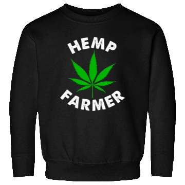 Discover Hemp Farmer Green Leaf Sweatshirts