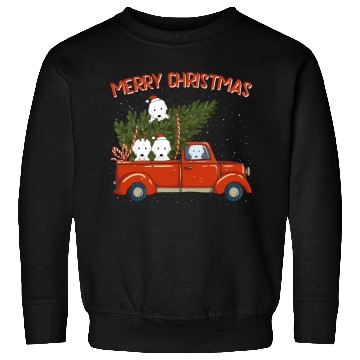 Discover Great Pyrenees Xmas Vintage Red Pickup Sweatshirts