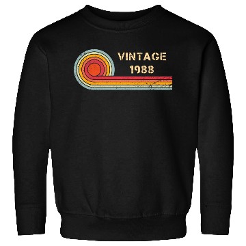 Discover Vintage 1988 birthday retro design Sweatshirts