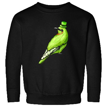 Discover Green Bird With Green Hat For St Patricks Day Sweatshirts