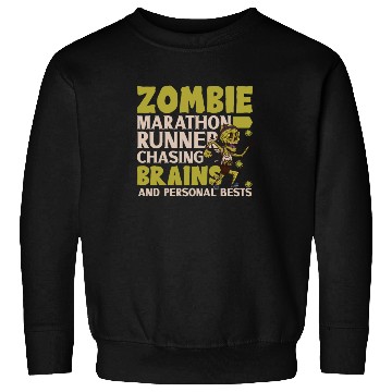 Discover Horror Zombie Runner Half Marathon Running Jogging Sweatshirts