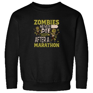 Discover Horror Zombie Runner Half Marathon Running Jogging Sweatshirts