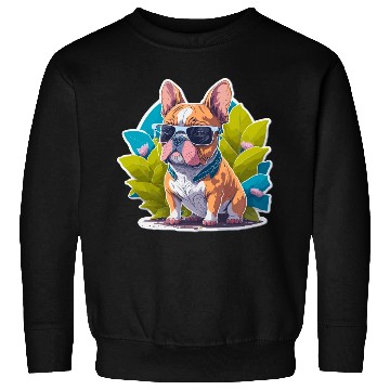 Discover Frenchie Flower Splash Sweatshirts