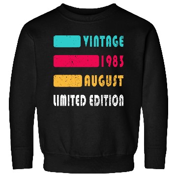 Discover august 1983 Anniversary august 1983 august Sweatshirts