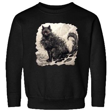 Discover Japanese ink art Cat Sweatshirts