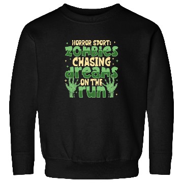 Discover Horror Zombie Runner Half Marathon Running Jogging Sweatshirts