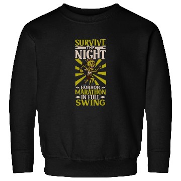 Discover Horror Zombie Runner Half Marathon Running Jogging Sweatshirts