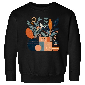 Discover Floral Modern Geometric Mid Century 3 Sweatshirts