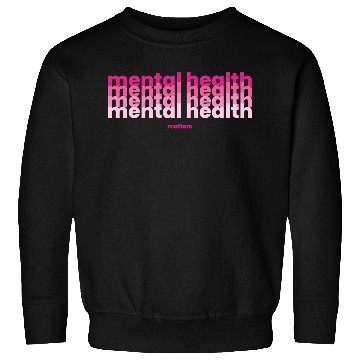Discover Mental Health Matters Poppins Barbiecore Pink Sweatshirts