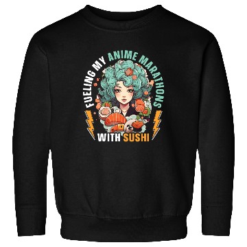 Discover Anime Sushi Lover Nigiri Sashimi Food Manga Otaku Sweatshirts