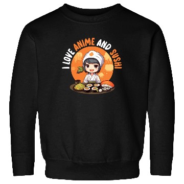 Discover Anime Sushi Lover Nigiri Sashimi Food Manga Otaku Sweatshirts