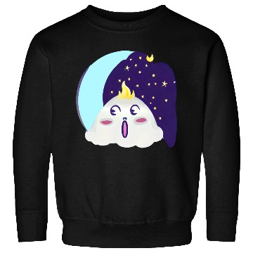 Discover Bl Moon With Surprised Little Cloud Sweatshirts