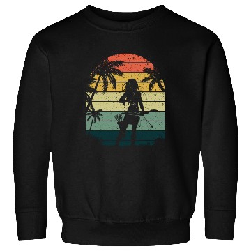 Discover Outdoor Hunting Bow Arrow Retro Lady Archer Sweatshirts