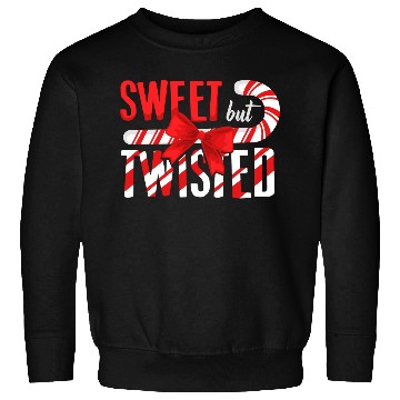 Discover Sweet But Twisted Christmas Candy Cane Sweatshirts