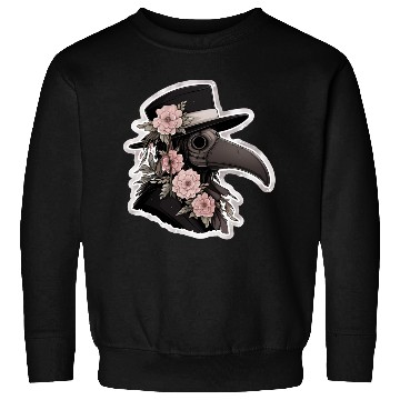 Discover Cute Floral Plague Doctor Sweatshirts
