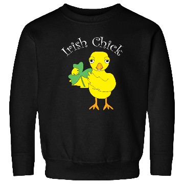Discover Irish Chick White Text Sweatshirts