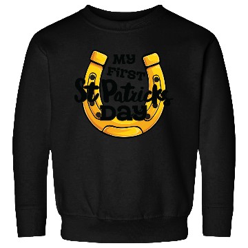 Discover My First Saint Patricks Day Horseshoe Sweatshirts