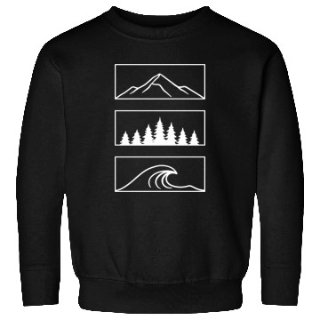 Discover Stacked Nature White Version Sweatshirts