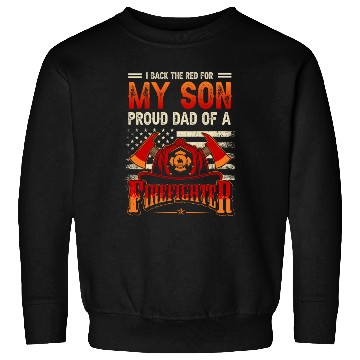 Discover I Back The Red For My Son Proud Dad Of A Sweatshirts