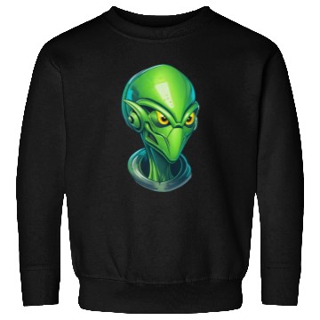 Discover Cool Alien Cyborg Head Sweatshirts