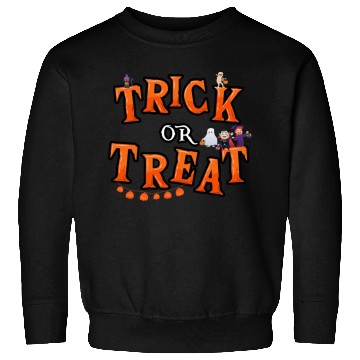 Discover Trick or Treat kids,ghost,witch and vampire ,cat Sweatshirts