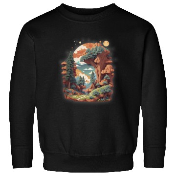Discover Peaceful hike in nature Sweatshirts