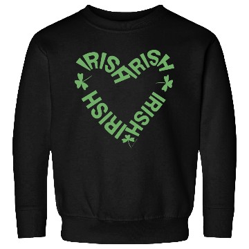 Discover Irish Text Heart Sweatshirts
