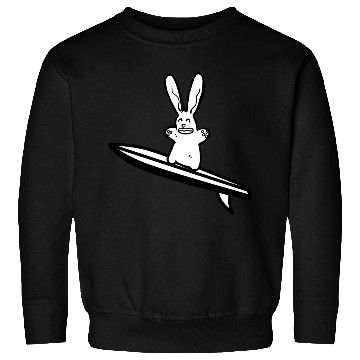 Discover Bunny Surfer Cute Rabbit Lover Owner American Sweatshirts