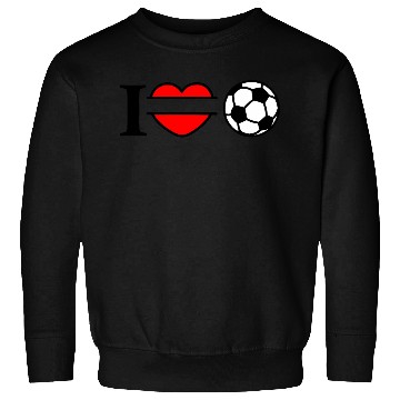 Discover Monogram logo soccer heart Sweatshirts